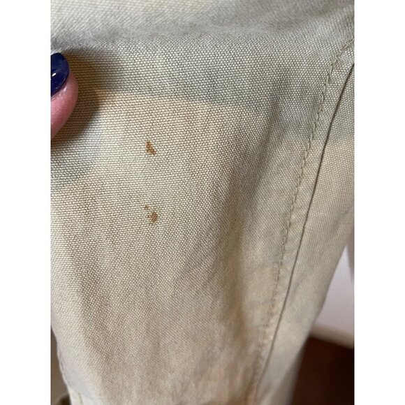 American Eagle‎ Outfitters Tan Cotton Collared Button Front Pea Coat Size S - Picture 7 of 11